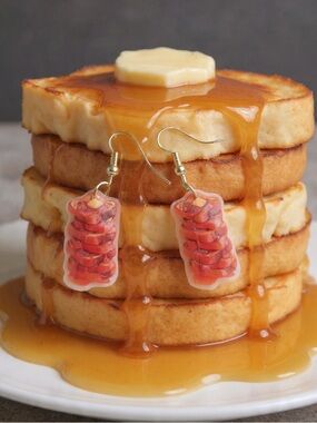 Handmade French Toast Earrings